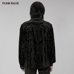 WY-1428CCM Loose Goth Print Shirt