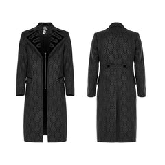 WY-1430XCM Goth print medium length coat