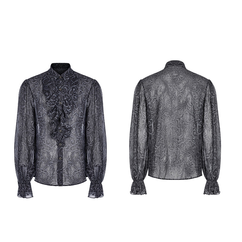 WY-1446CCM Goth embossed shirt