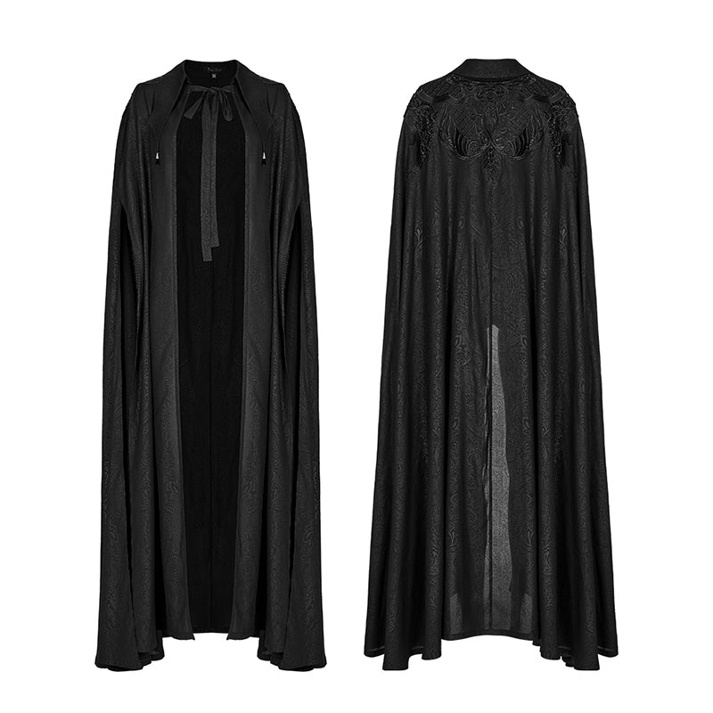 WY-1454DPF Punk Rave Gothic Coat Black Victorian Long Cape with Hood?-??Punk Rave Clothing