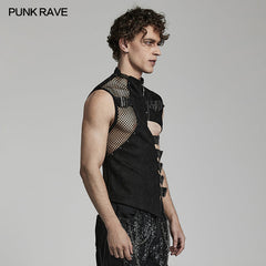 WY-1462MJM Punk Broke Irregular vest