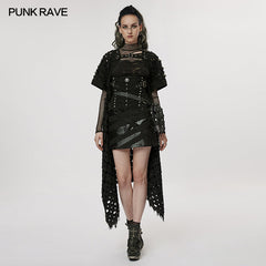 WY-1466MJF The Post-apocalyptic style hollow out cardigan