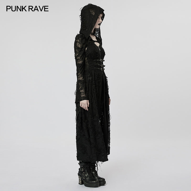 WY-1476XCF Dark Gothic Knitted Coat