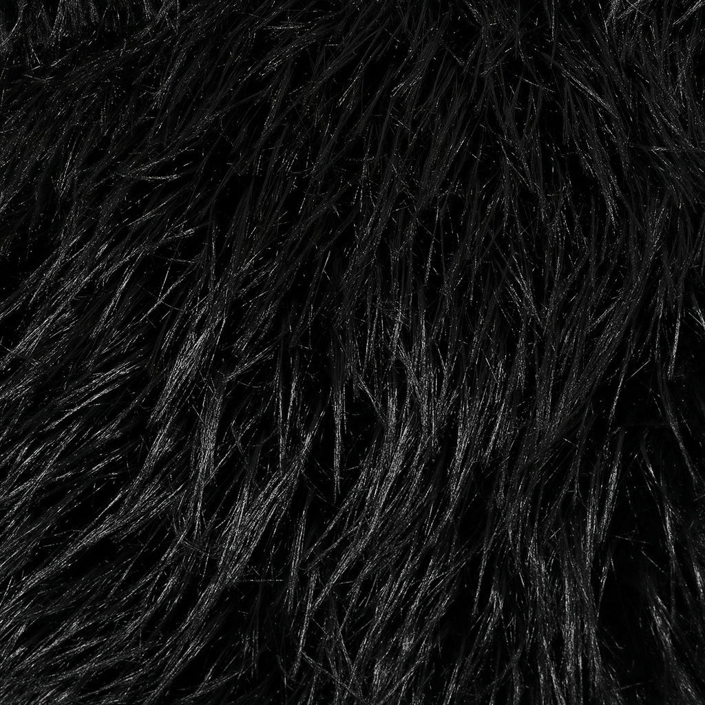 WY-1499 Punk Rave Gothic Faux Fur Coat Shaggy Black Punk Outerwear?-??Punk Rave Clothing