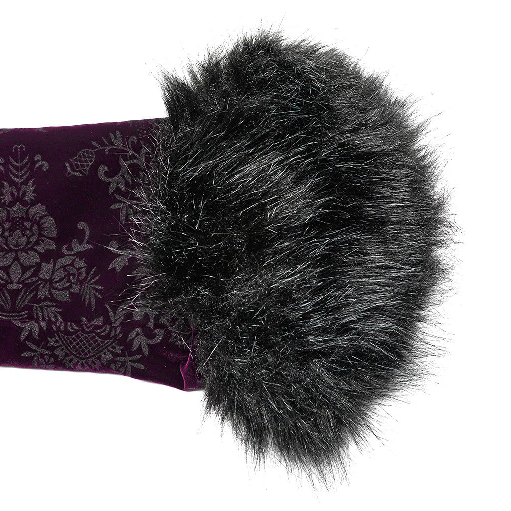 WY-1513XCF Punk Rave Gothic Coat Velvet Faux Fur Trimmed Victorian Style Jacket?-??Punk Rave Clothing