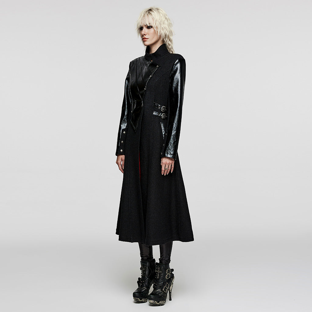 WY-1532ECF Gothic woolen fabric thick coat