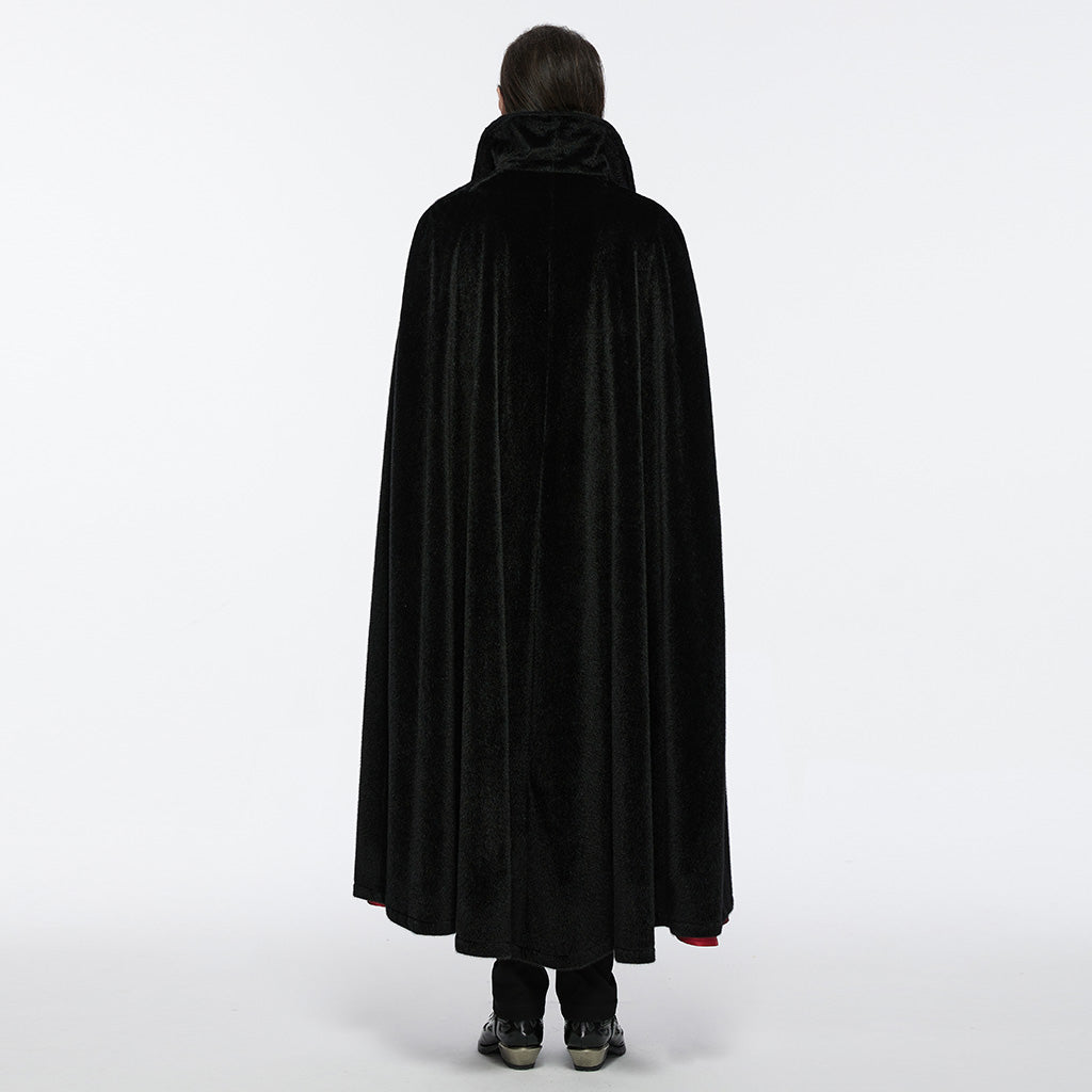 WY-1542DPM Elegant Gothic Cloak Hooded Black Red Lining?????????????????????¨¬??????????? Sophisticated Style?-??Punk Rave Clothing