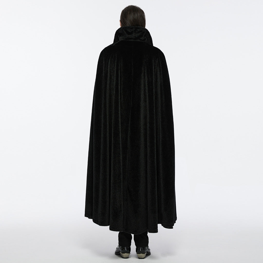WY-1542DPM Elegant Gothic Cloak Hooded Black Red Lining?????????????????????¨¬??????????? Sophisticated Style?-??Punk Rave Clothing