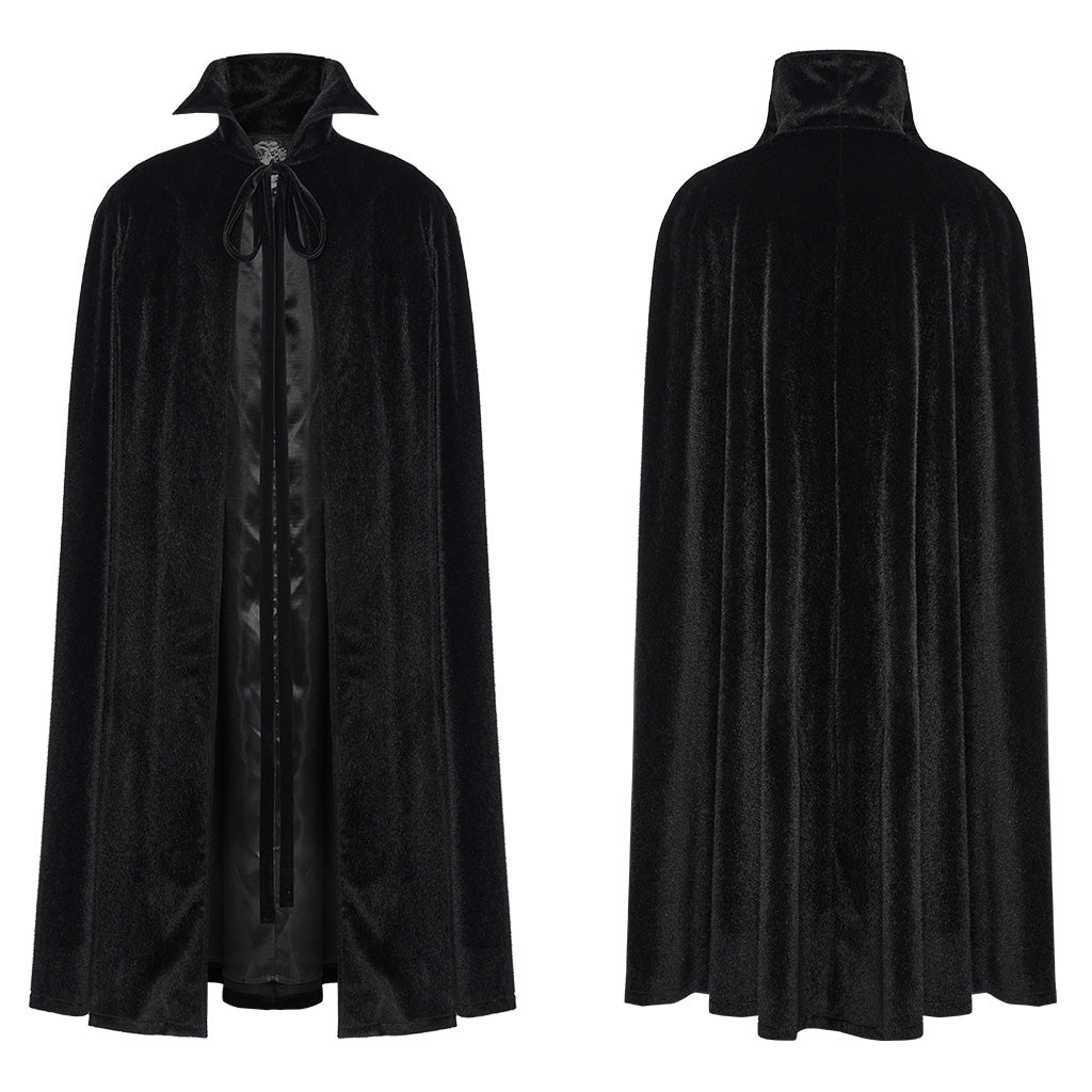 WY-1542DPM Elegant Gothic Cloak Hooded Black Red Lining?????????????????????¨¬??????????? Sophisticated Style?-??Punk Rave Clothing