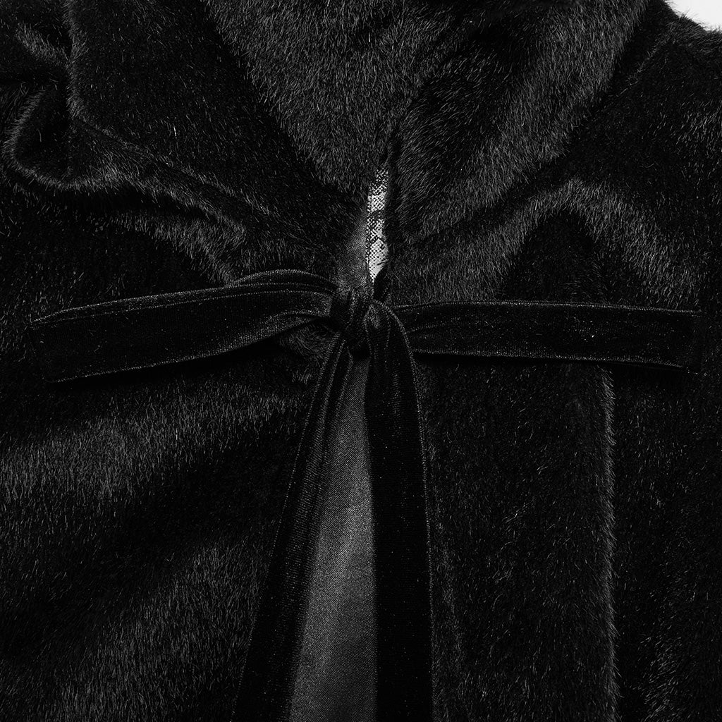 WY-1542DPM Elegant Gothic Cloak Hooded Black Red Lining?????????????????????¨¬??????????? Sophisticated Style?-??Punk Rave Clothing
