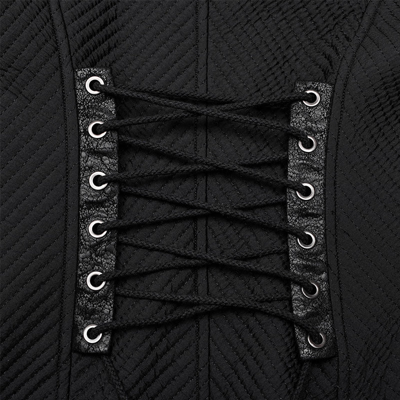 WY-1561MCM Punk Rave Gothic Military Coat Long black Steampunk Jacket?-??Punk Rave Clothing