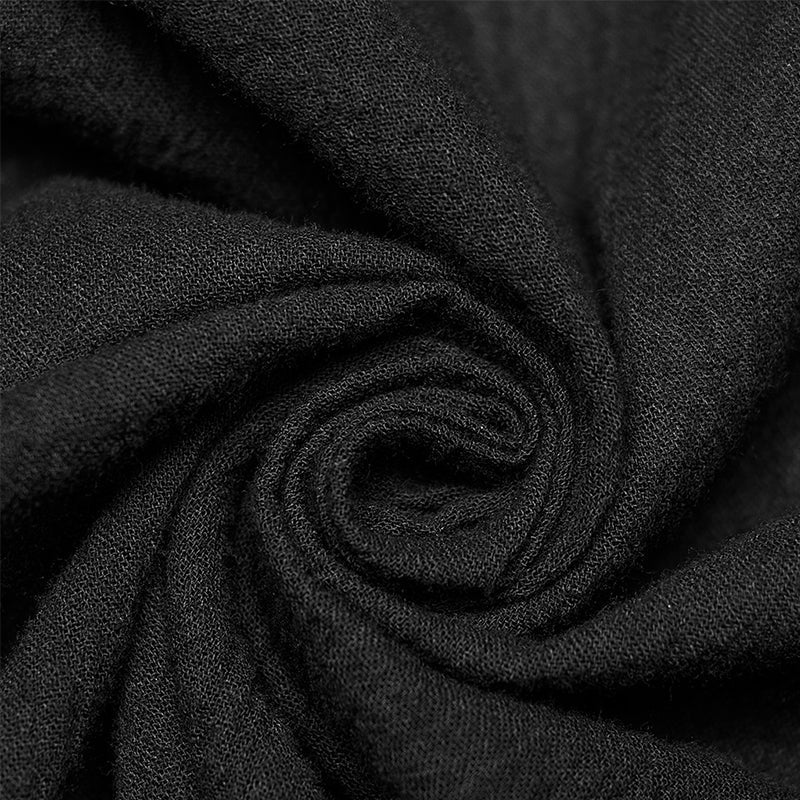 WY-1562CCM Punk Rave Gothic Ruffled black Shirt Vintage Victorian Style?-??Punk Rave Clothing