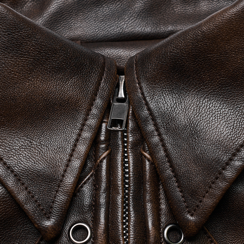 WY-1568PDF Punk Rave Punk Jacket Cropped Faux Leather Zip-Up with Studded Details?-??Punk Rave Clothing