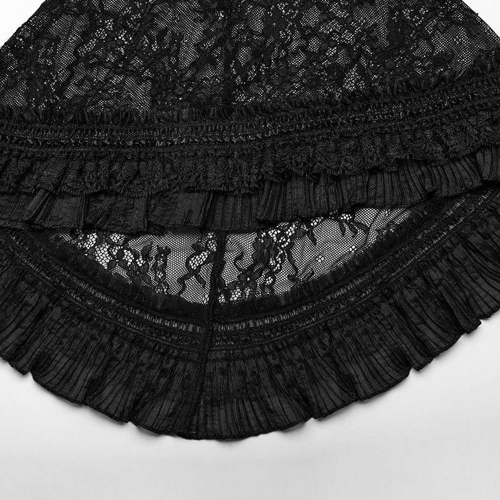 WY-1589CCF Punk Rave Gothic Lace-Up Victorian Blouse with Bell Sleeves?-??Punk Rave Clothing