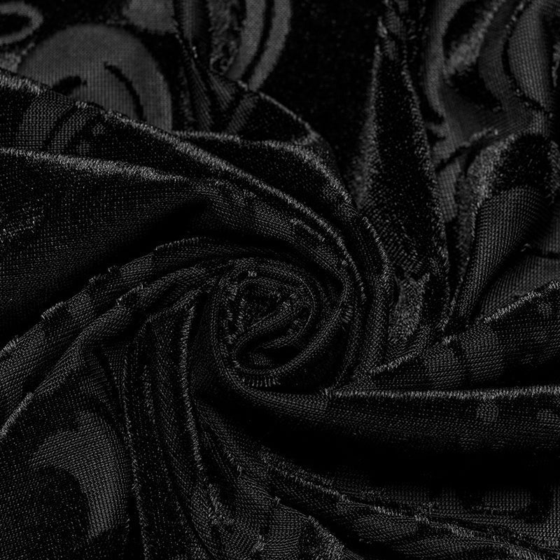 WY-1595CCM Punk Rave Gothic Baroque Patterned Satin Shirt for Men?-??Punk Rave Clothing
