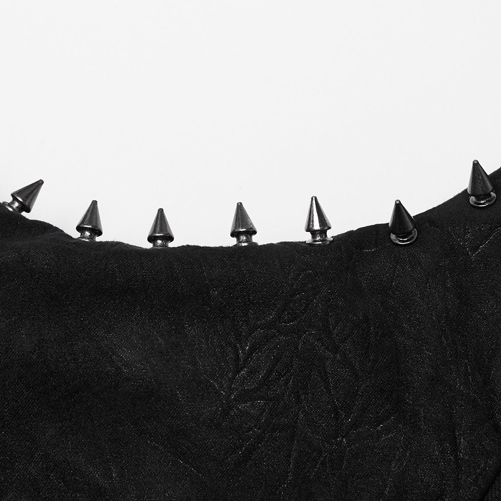 WY-1653XDF Spiked Gothic Cutout Punk Jackets for Edgy Statement Looks?-??Punk Rave Clothing