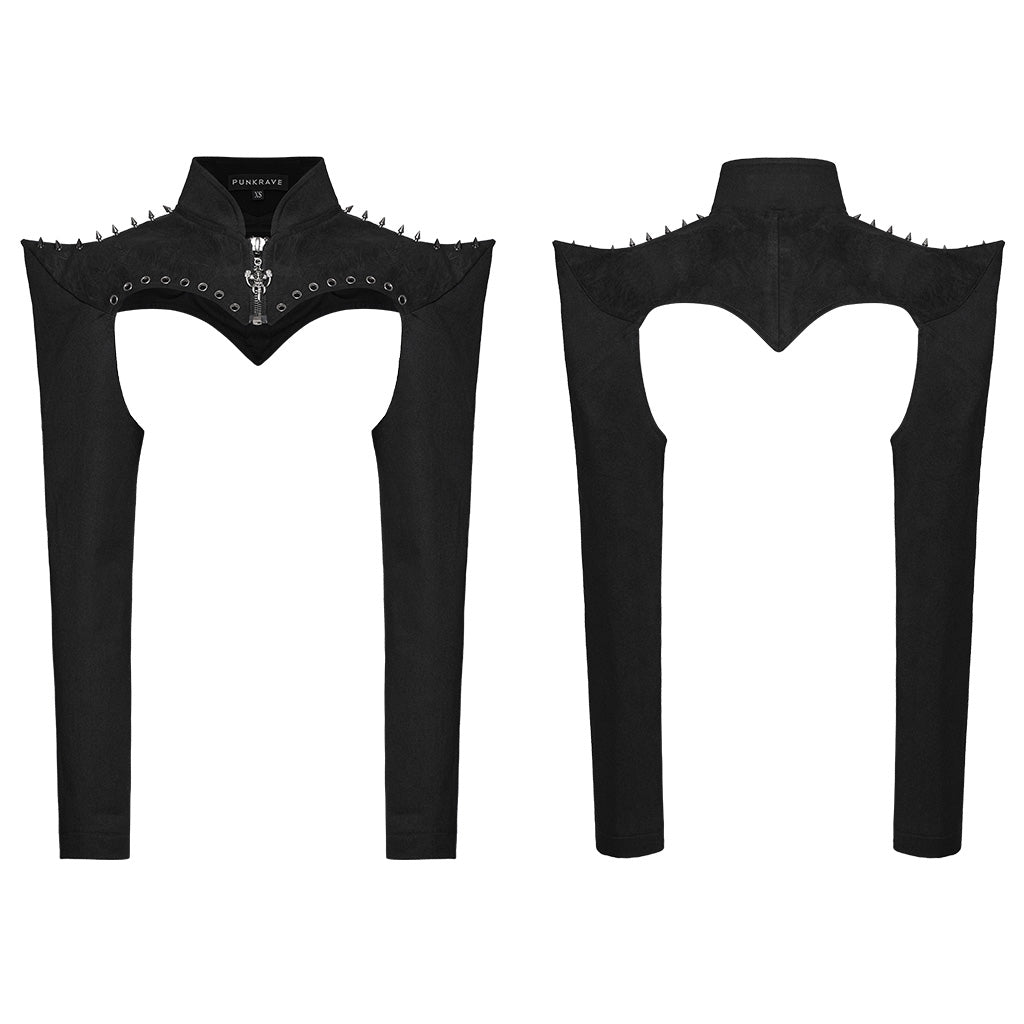 WY-1653XDF Spiked Gothic Cutout Punk Jackets for Edgy Statement Looks?-??Punk Rave Clothing