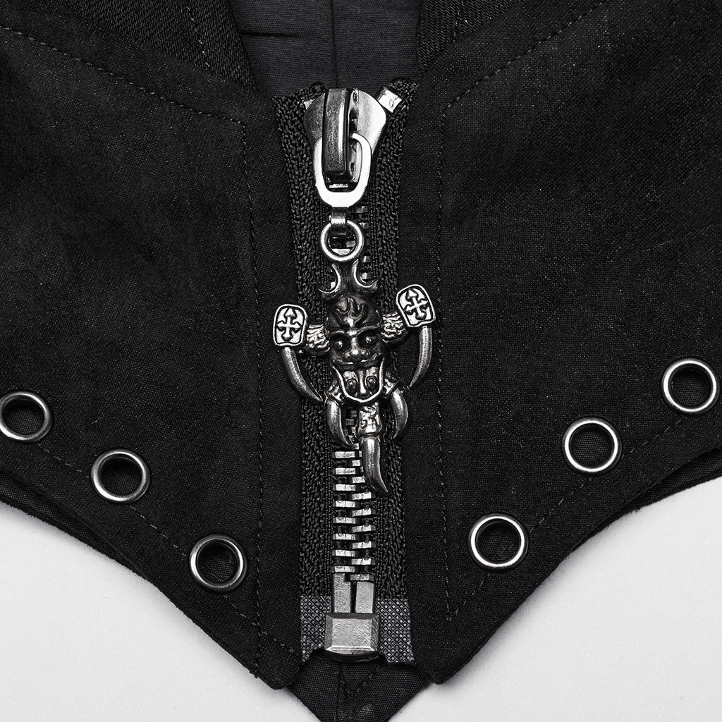 WY-1653XDF Spiked Gothic Cutout Punk Jackets for Edgy Statement Looks?-??Punk Rave Clothing