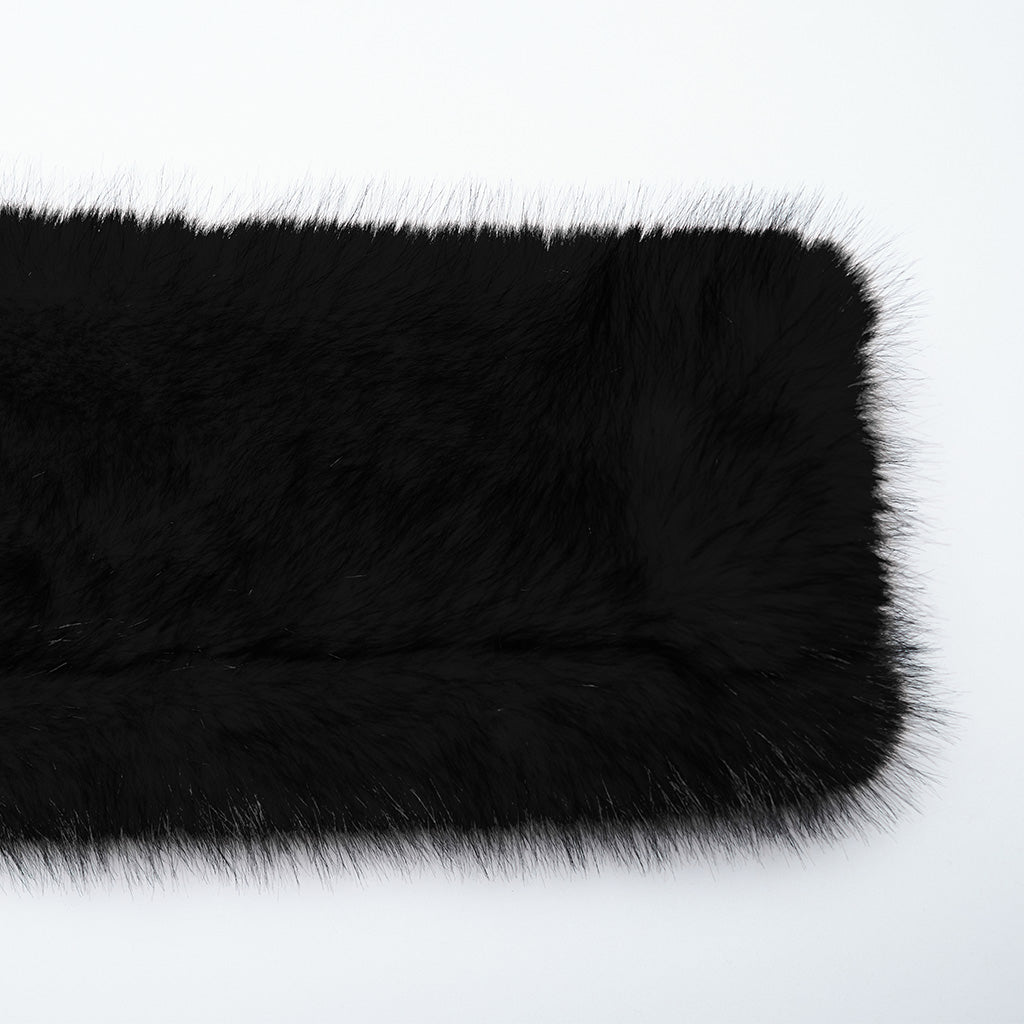WY-1664XDF Gothic Punk Fur Jacket with Buckle Strap Details?-??Punk Rave Clothing