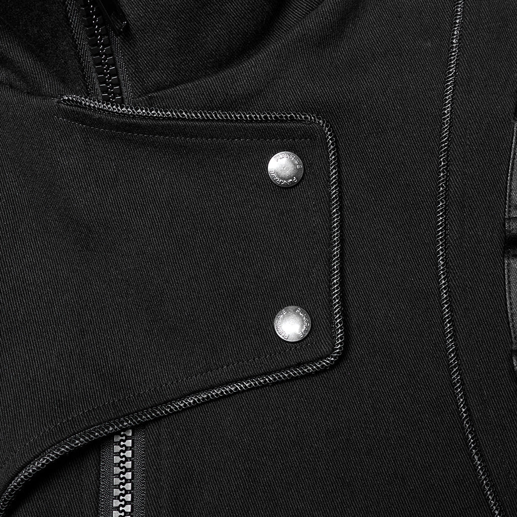 WY-1667XCM Gothic Military Punk Jacket with Buckle Strap Detailing?-??Punk Rave Clothing