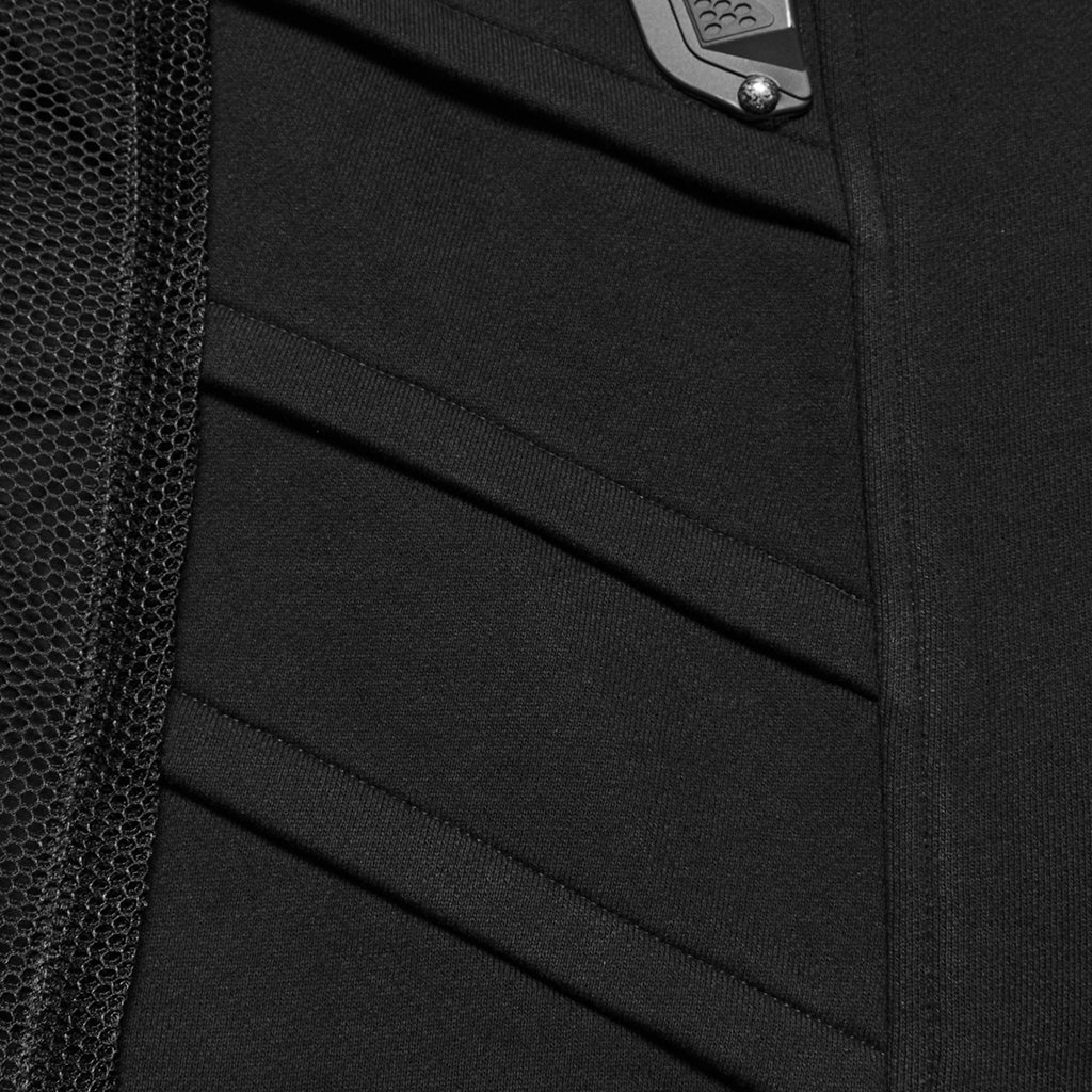 WY-1672MJM Tactical Cyberpunk Black Vest with Buckle Straps Design?-??Punk Rave Clothing