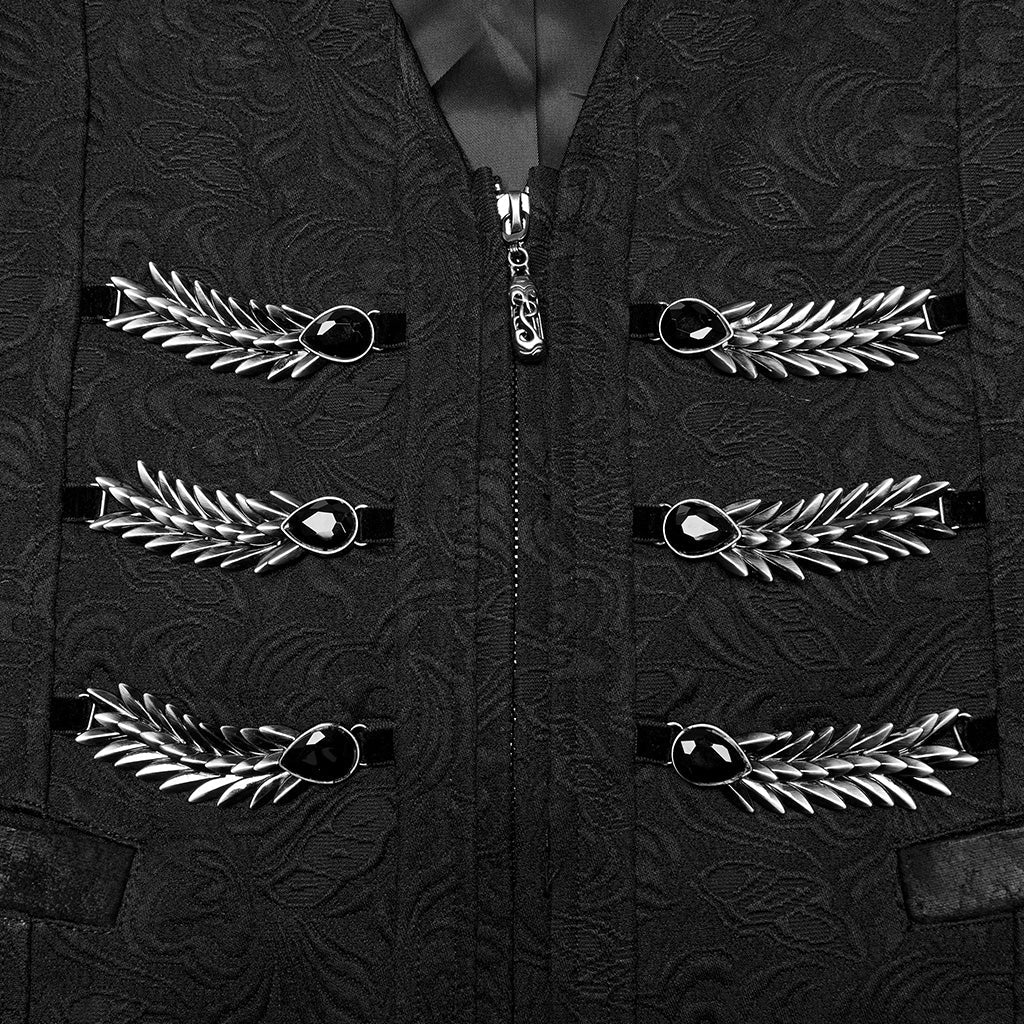 WY-1679MJM Gothic Dragon Scale Brocade Vest Vintage Style?-??Punk Rave Clothing