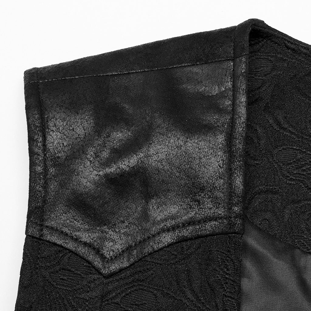 WY-1679MJM Gothic Dragon Scale Brocade Vest Vintage Style?-??Punk Rave Clothing