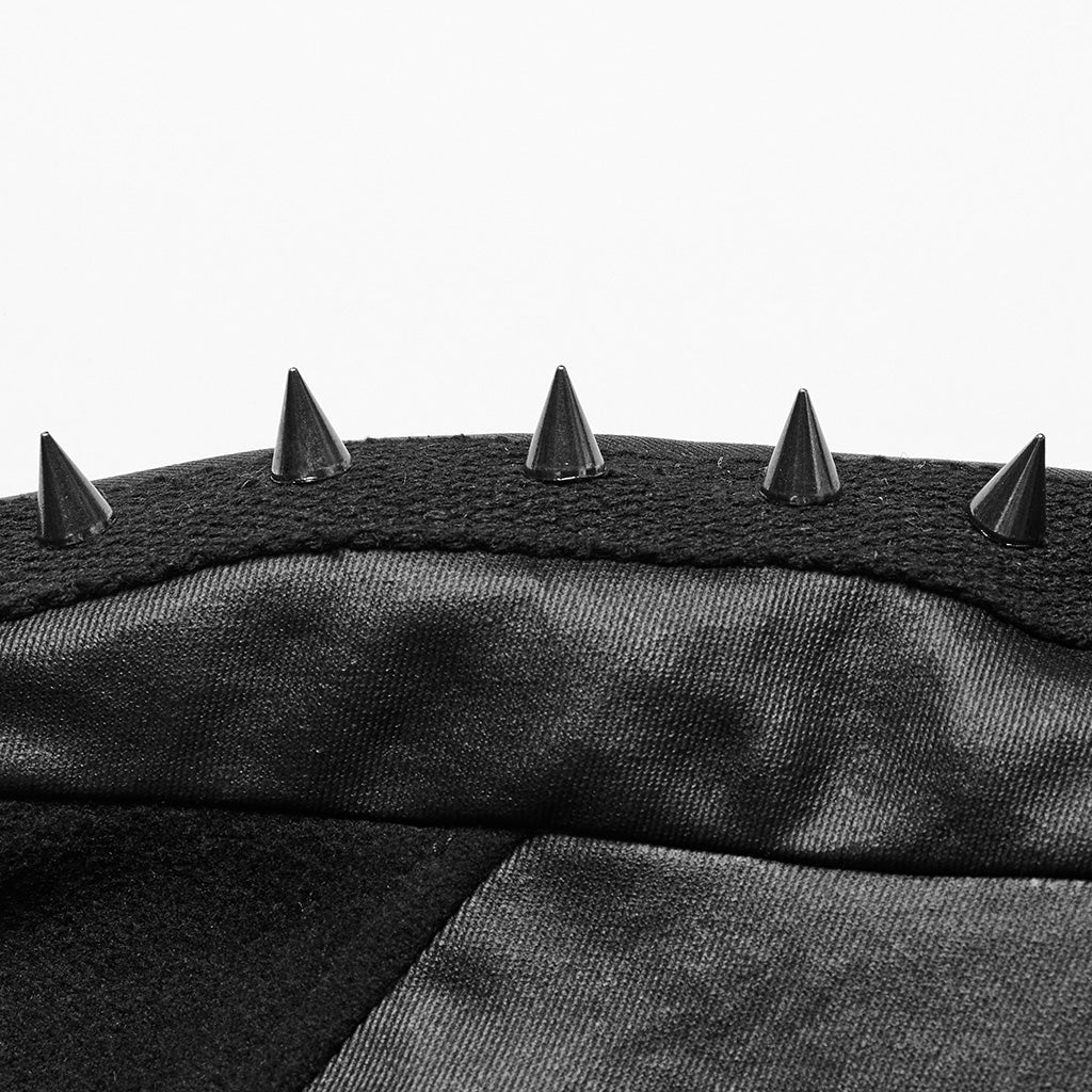 WY-1680DPM Mens Gothic High Collar Buckle Punk Coat Cape?-??Punk Rave Clothing