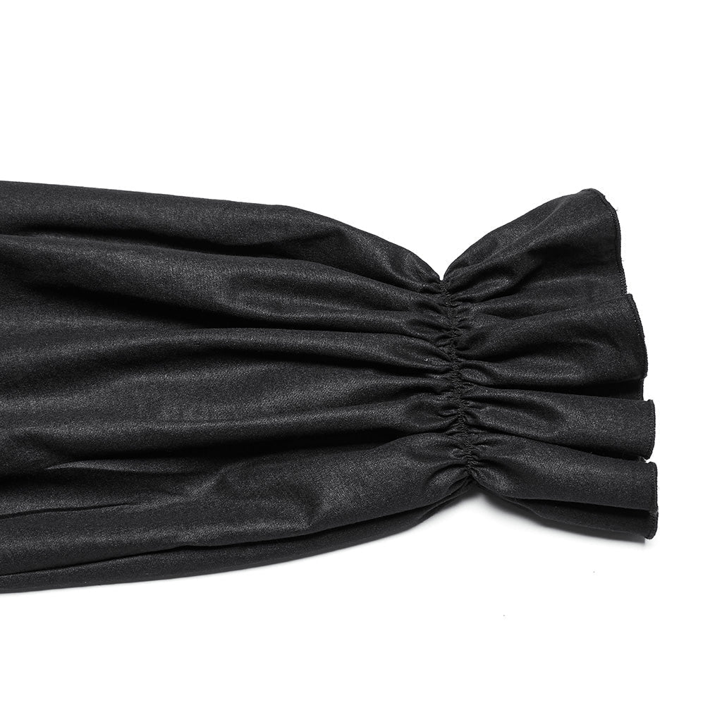 WY-1684CCM Mens Gothic Pleated Ruffle Shirt Victorian Steampunk Style?-??Punk Rave Clothing