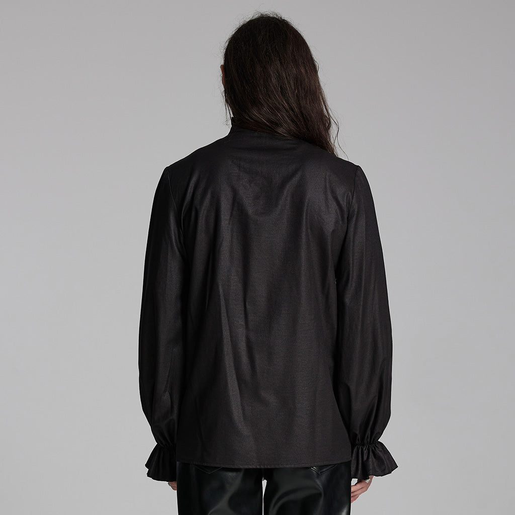 WY-1684CCM Mens Gothic Pleated Ruffle Shirt Victorian Steampunk Style?-??Punk Rave Clothing