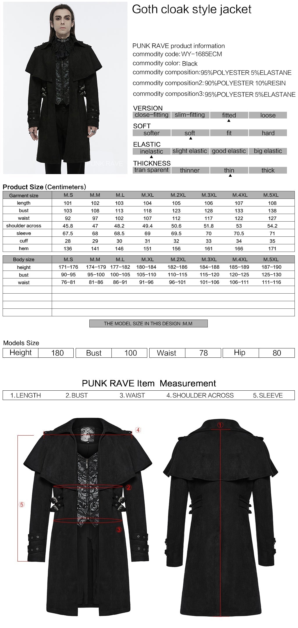 WY-1685ECM?-??Punk Rave Clothing