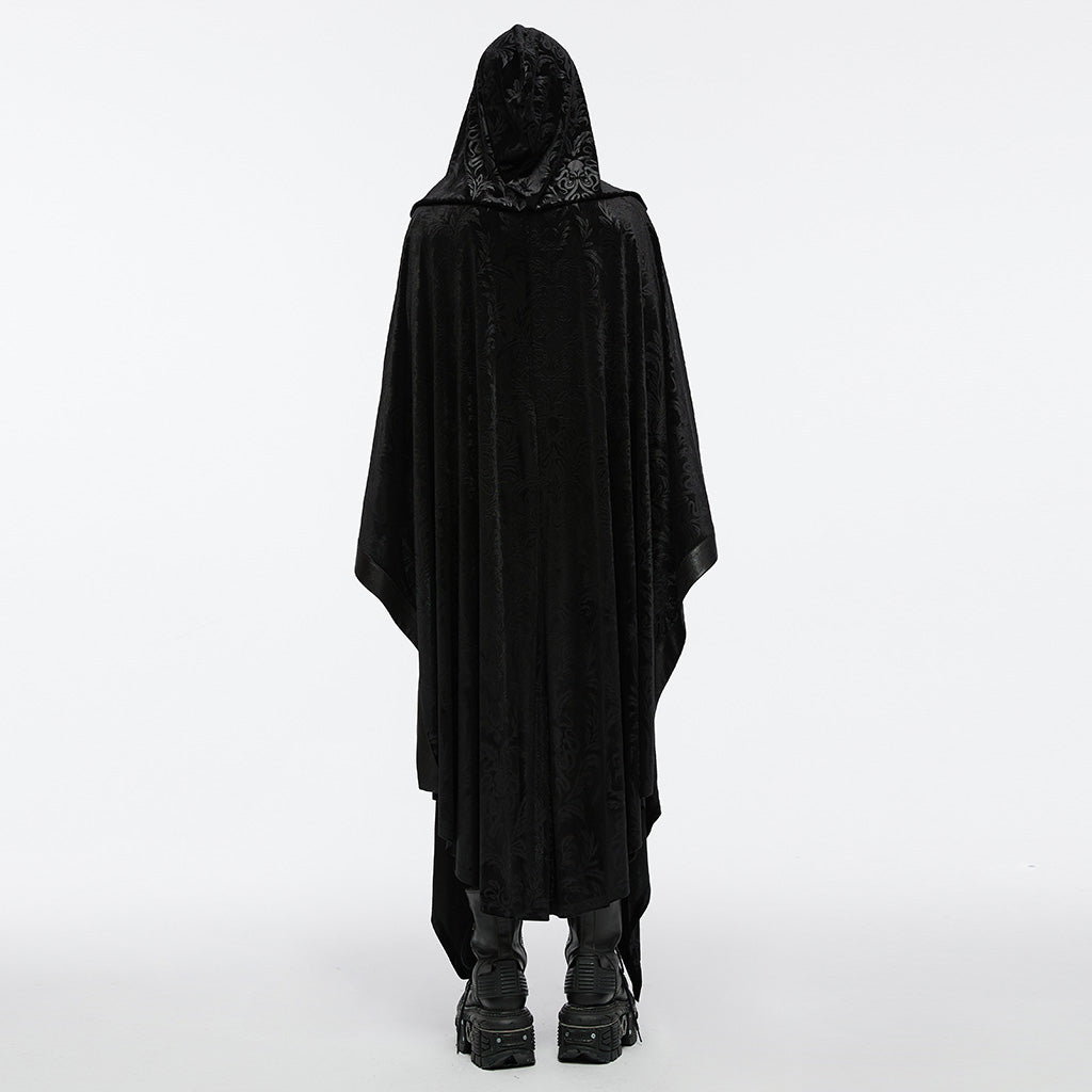 WY-1694DPM Gothic Hooded Cloak Oversized Sleeveless Drape Coat for Men?-??Punk Rave Clothing