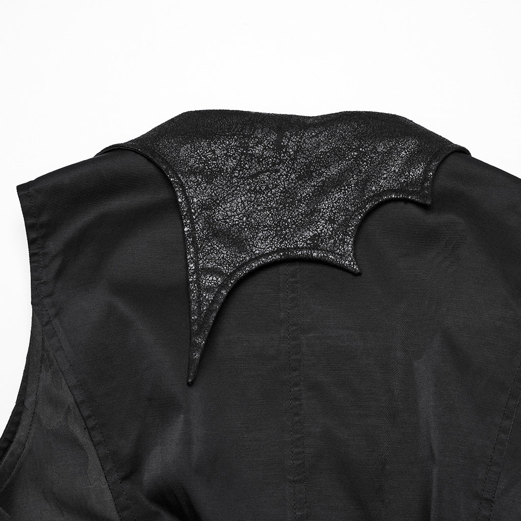WY-1720MJF Womens Lace Sleeve Tailored Gothic Vest Jacket