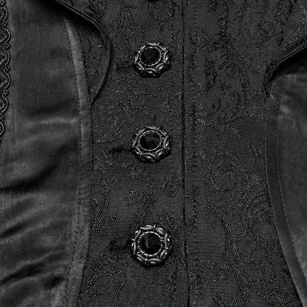 WY-1736XCF Gothic Jacket Victorian Tailcoat Style Long Flared Sleeves