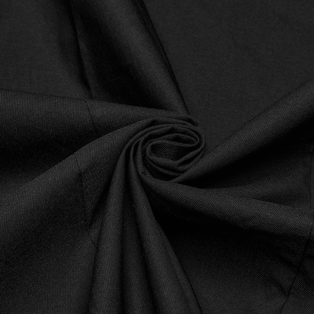 WY-1761CDM Edgy Black Short Sleeve Grommet Punk Shirts for Men