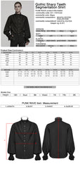 WY-1767CCM Mens Victorian Lace Trim Gothic Shirts Long Sleeve Elegance