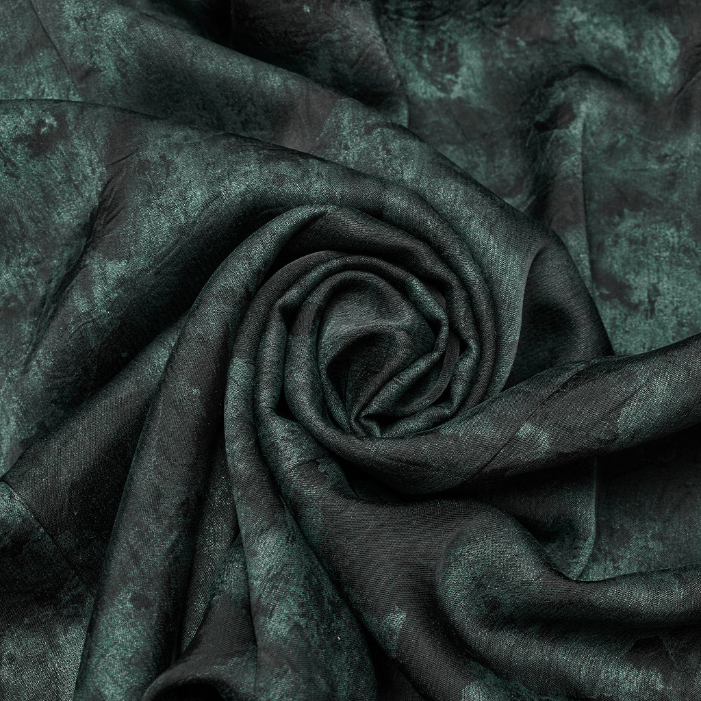 WY-1790CCM Gothic Shirts Men Jacquard Lace Collar Dark Green Design