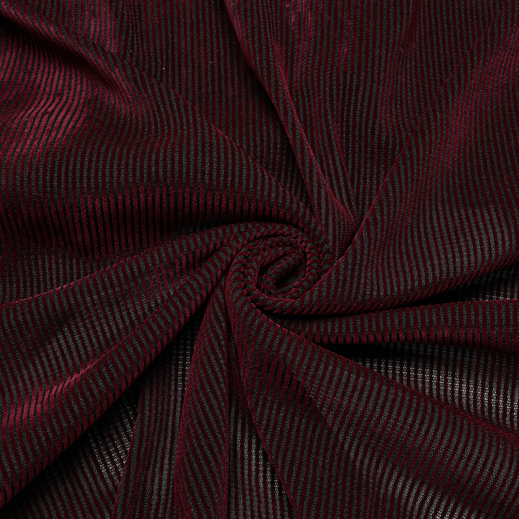 WY-1794CCM Mens Gothic Velvet Double Breasted Burgundy Shirt Trendy