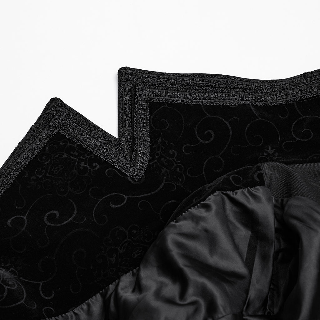 WY-1810DPM Vintage Gothic Coat Victorian Steampunk Full-Length Cloak