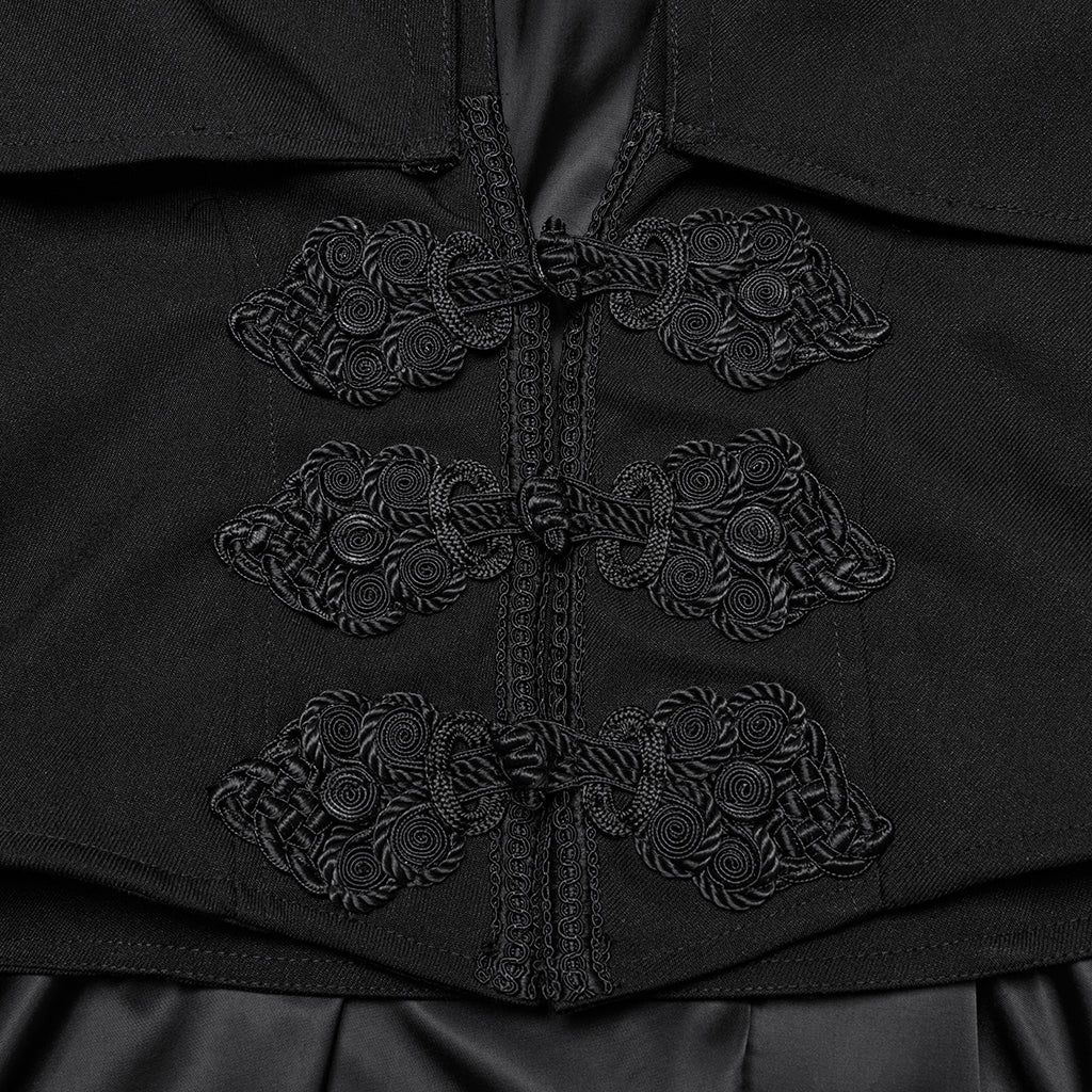 WY-1810DPM Vintage Gothic Coat Victorian Steampunk Full-Length Cloak