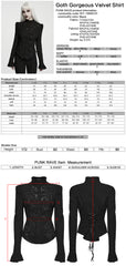 WY-1990CCF Victorian Lace Embroidered Gothic Shirts Long Sleeve Top