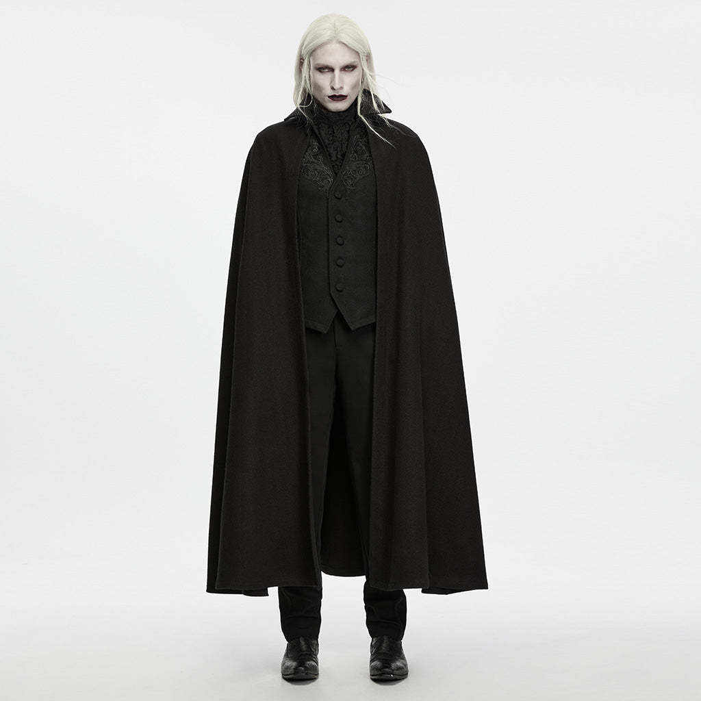 WY-2041EDM Gothic Coat Long Black Cloak Victorian Vampire Style