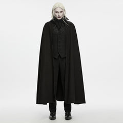 WY-2041EDM Gothic Coat Long Black Cloak Victorian Vampire Style