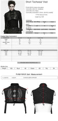 WY-2048MJM Gothic Buckle Harness Punk Vests with Armor Detailing
