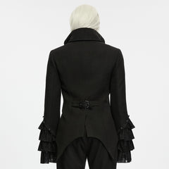 WY-2061XCM Victorian Double Breasted Gothic Jacket with Lace Cuffs