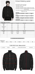 WY-2067XDM Mens Grommet Detailed Black Punk Jacket with Zipper Closure
