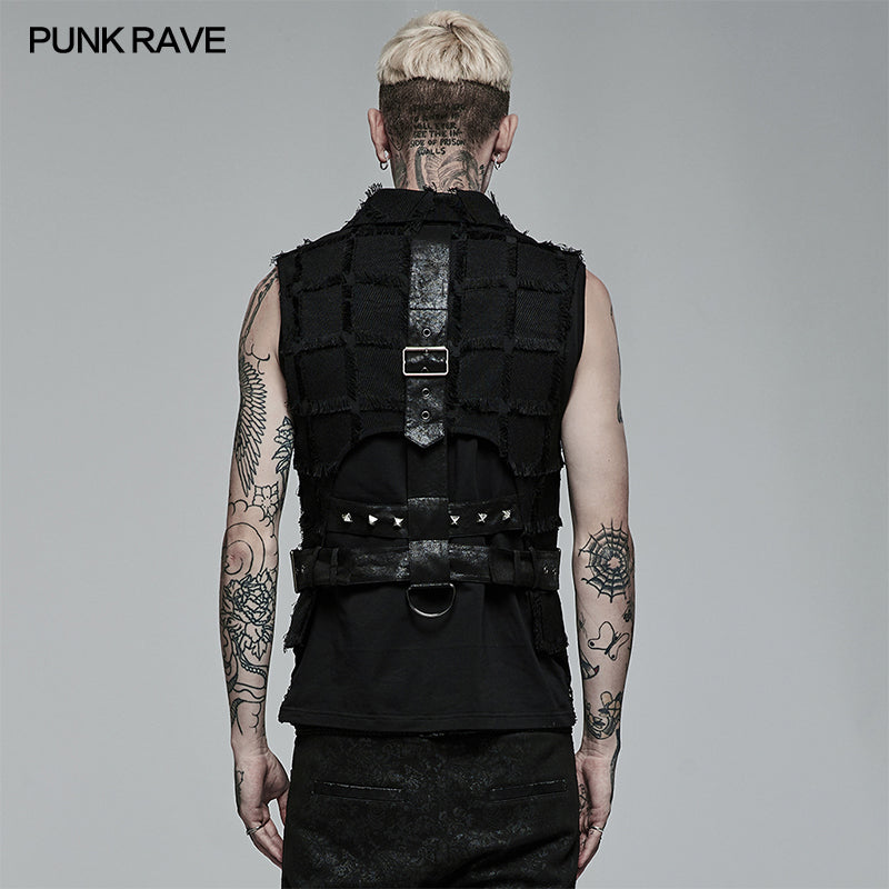 WY-1377MJM Gothic asymmetric vest