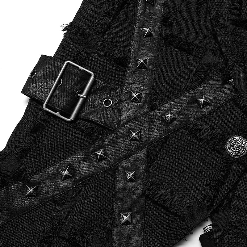 WY-1377MJM Gothic asymmetric vest