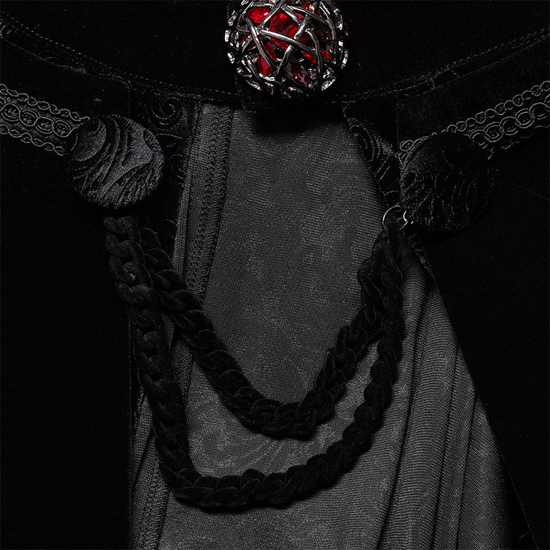 WY-1378DPM Gothic noble night Cloak